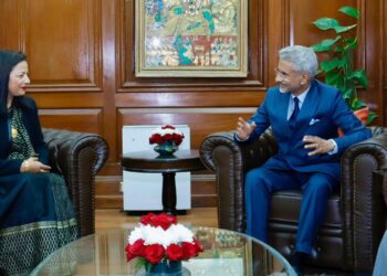 भारतका विदेशमन्त्रीसँग शिष्टाचार भेट