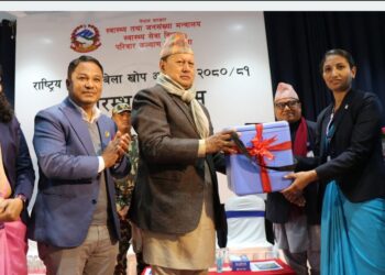 स्वास्थ्यमन्त्री बस्नेतद्वारा राष्ट्रिय दादुरा-रुबेला खोप अभियानको उद्घाटन