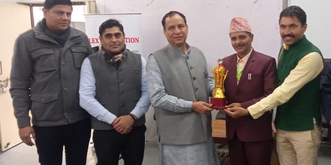 बाँकेका हरित अभियानकर्मी काफ्लेलाई अन्तर्राष्ट्रिय अवार्ड