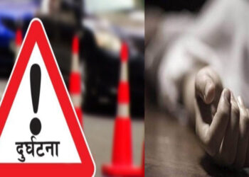 मोटरसाइकल डिभाईडरमा ठोकिएर दुर्घटना हुँदा दुईजनाको ज्यान गयो