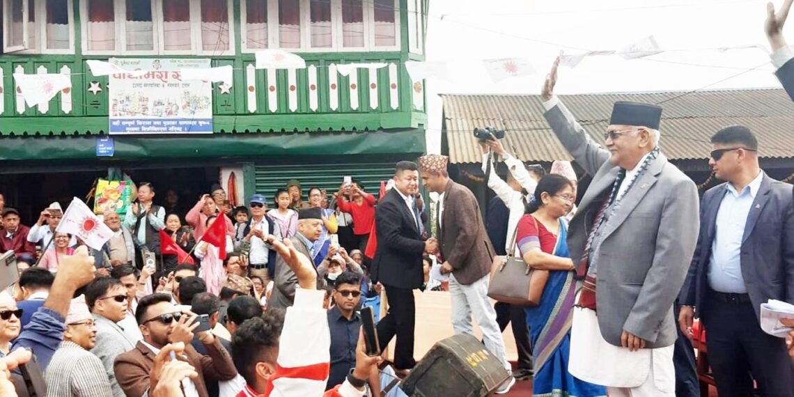 सुहाङलाई जिताउन अध्यक्ष ओलीको अपिल