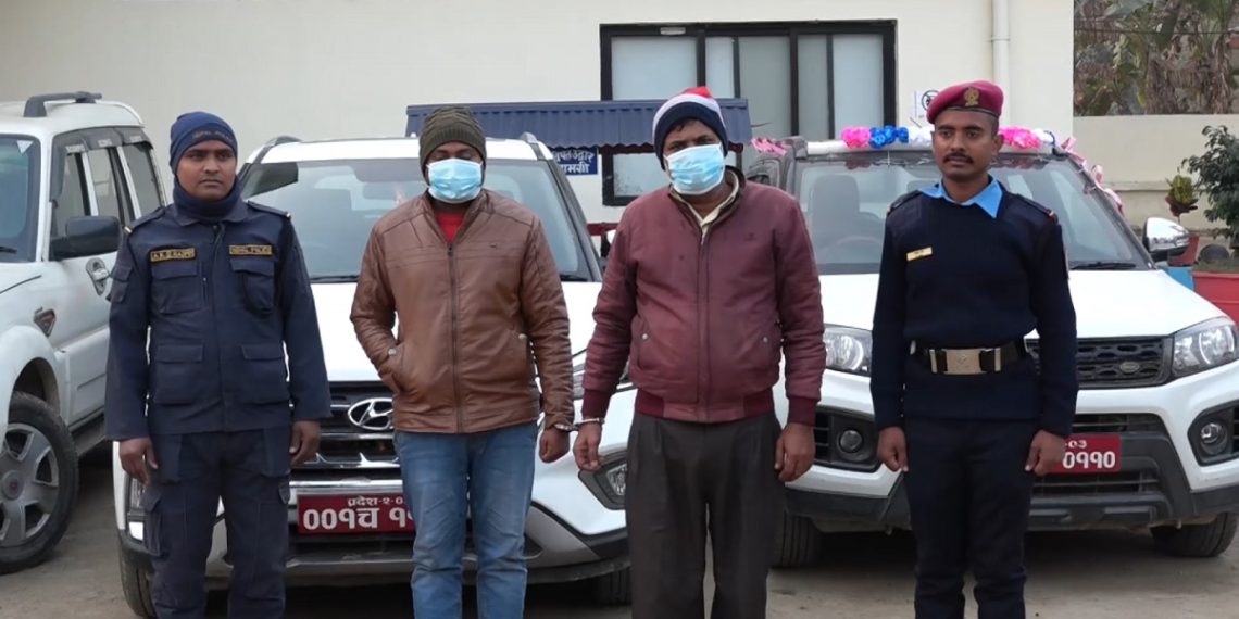 जनकपुरमा गाडी चोरी निकासीमा संलग्न गिरोह पक्राउ