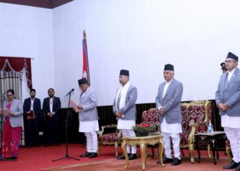 राष्ट्रियसभा उपाध्यक्ष घिमिरेद्वारा शपथ