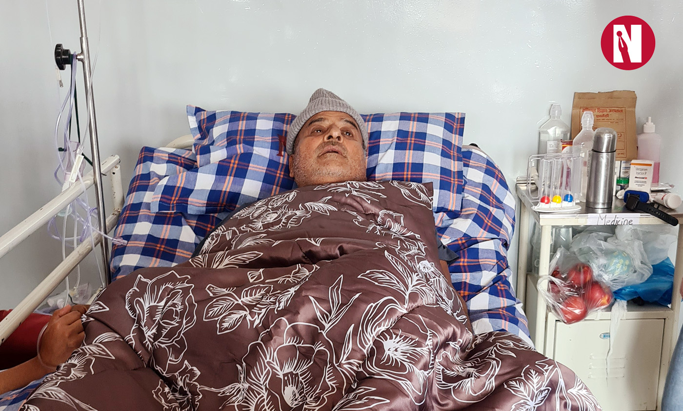 अभिनेता घिमिरेलाई अस्पतालको बेडमा समेत फिल्म र नाटककै चिन्ता