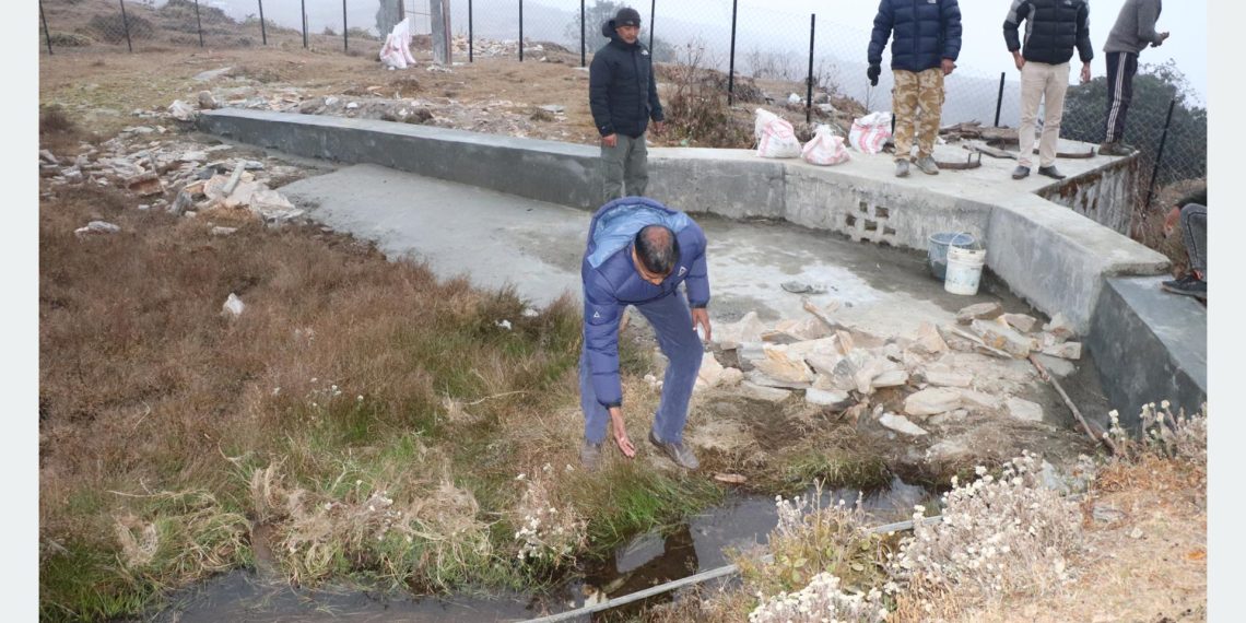 गुफा पोखरी लिफ्ट खानेपानी आयोजना अन्तिम चरणमा