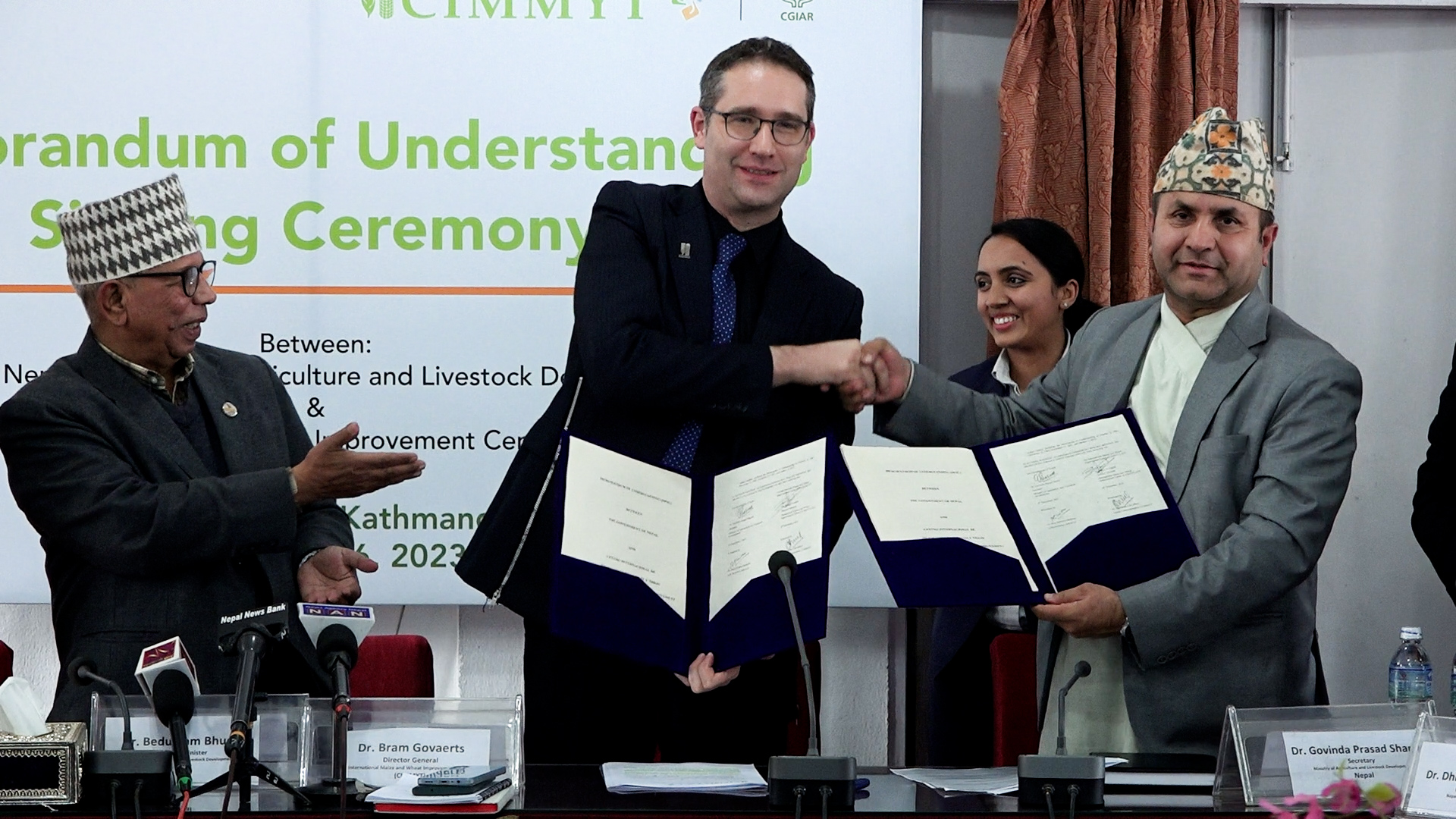 सरकार र अन्तर्राष्ट्रिय मकै तथा गहुँ सुधार केन्द्रबीच १० वर्षे समझदारी