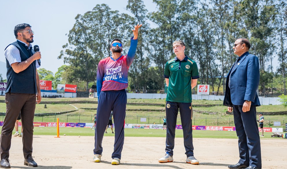 आयरल्याण्ड ‘ए’विरुद्ध टस जितेर बलिङ गर्दै नेपाल